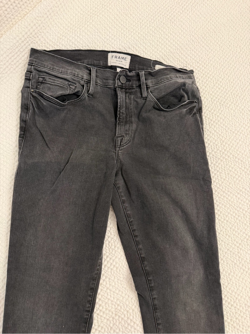 Frame Denim Women's Black Washed Jeans - Picture 3 of 6